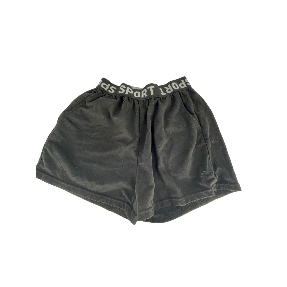 C-Mode Black Sport Athletic Logo Shorts Women's Size Small